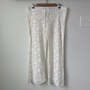 Vintage 2000s BECCA White Lace Pants